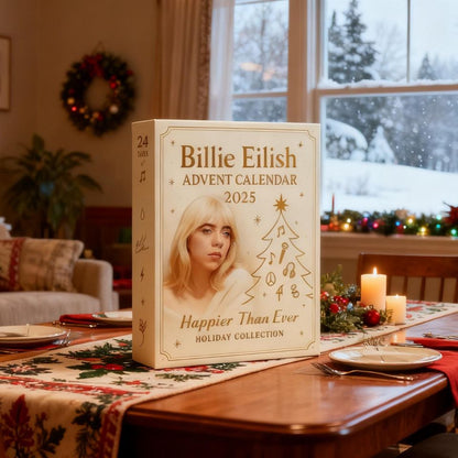 2D Billie Eilish Advent Calendar 2025, 24 Day Countdown Calendar, Christmas Gift